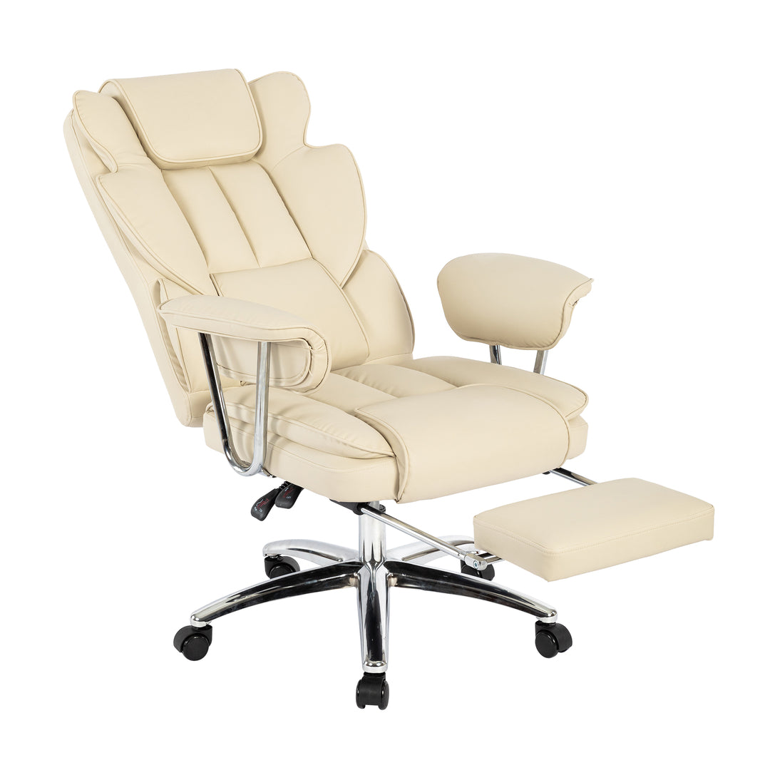 Sansui Big and Tall Executive Office Chair with Footrest