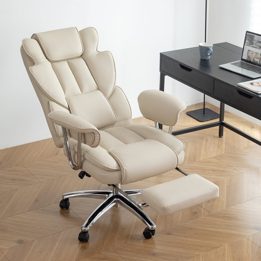 Sansui Big and Tall Executive Office Chair with Footrest