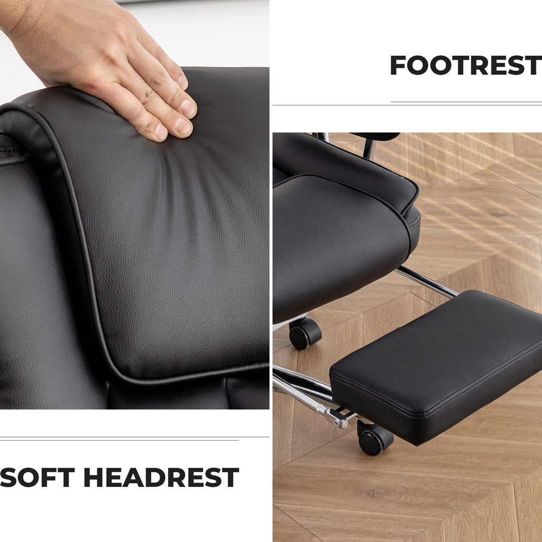Sansui Big and Tall Executive Office Chair with Footrest