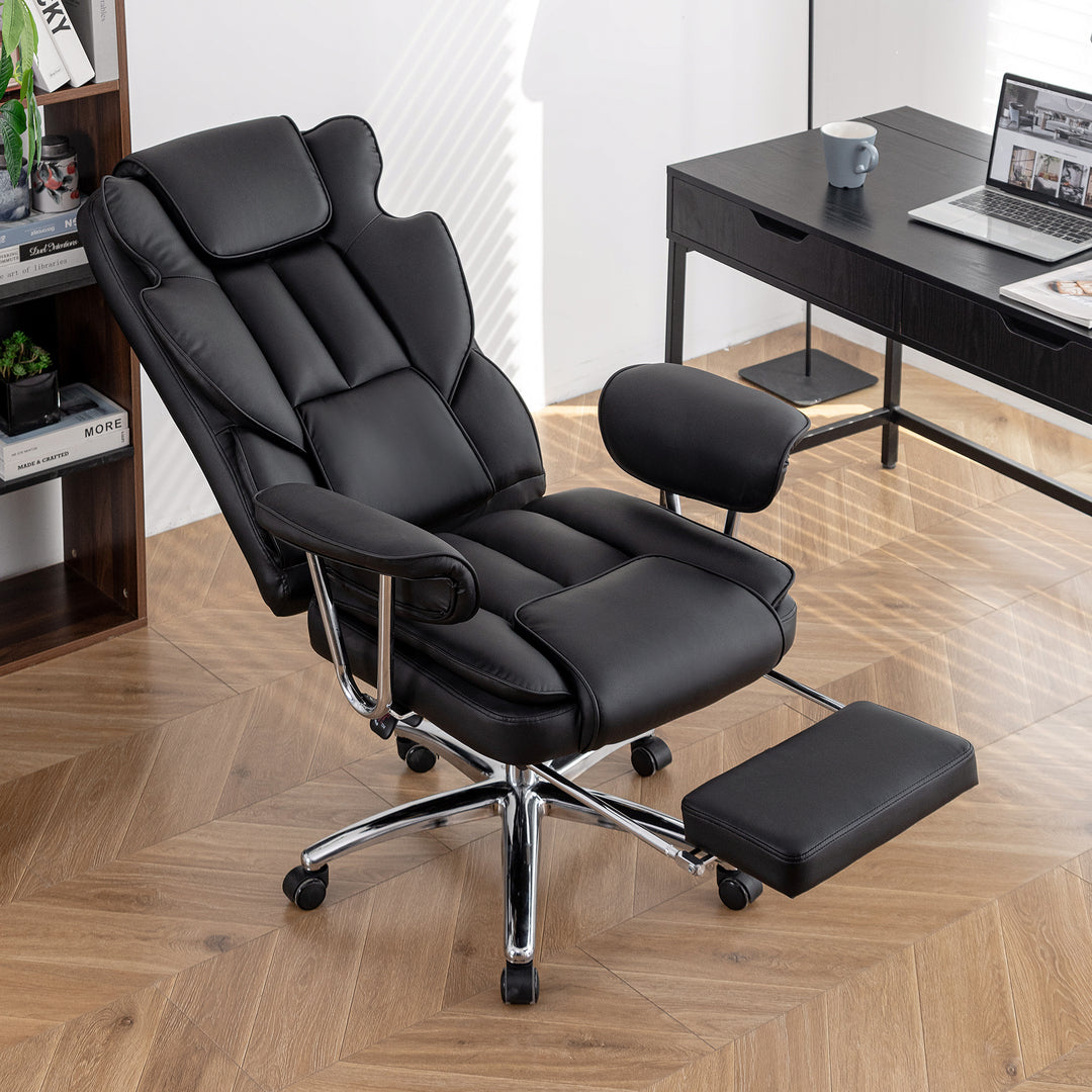 Sansui Big and Tall Executive Office Chair with Footrest