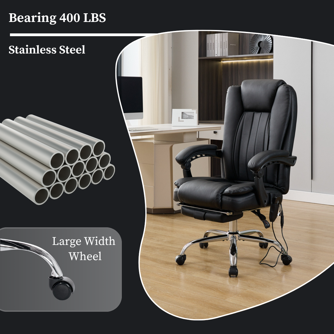 Omni Heated Massage Reclining Office Chair