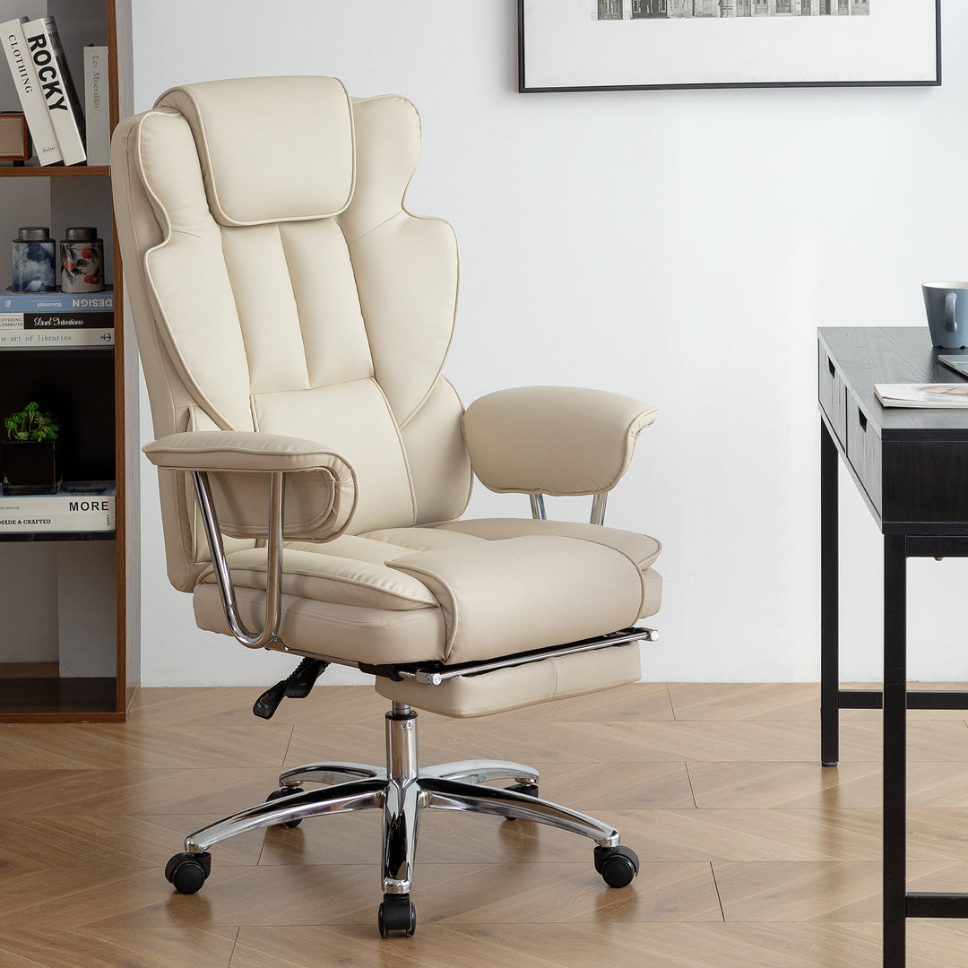 Sansui Big and Tall Executive Office Chair with Footrest
