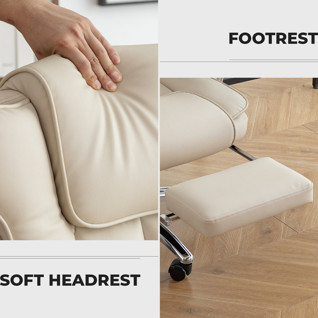 Sansui Big and Tall Executive Office Chair with Footrest