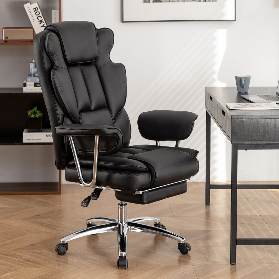 Sansui Big and Tall Executive Office Chair with Footrest