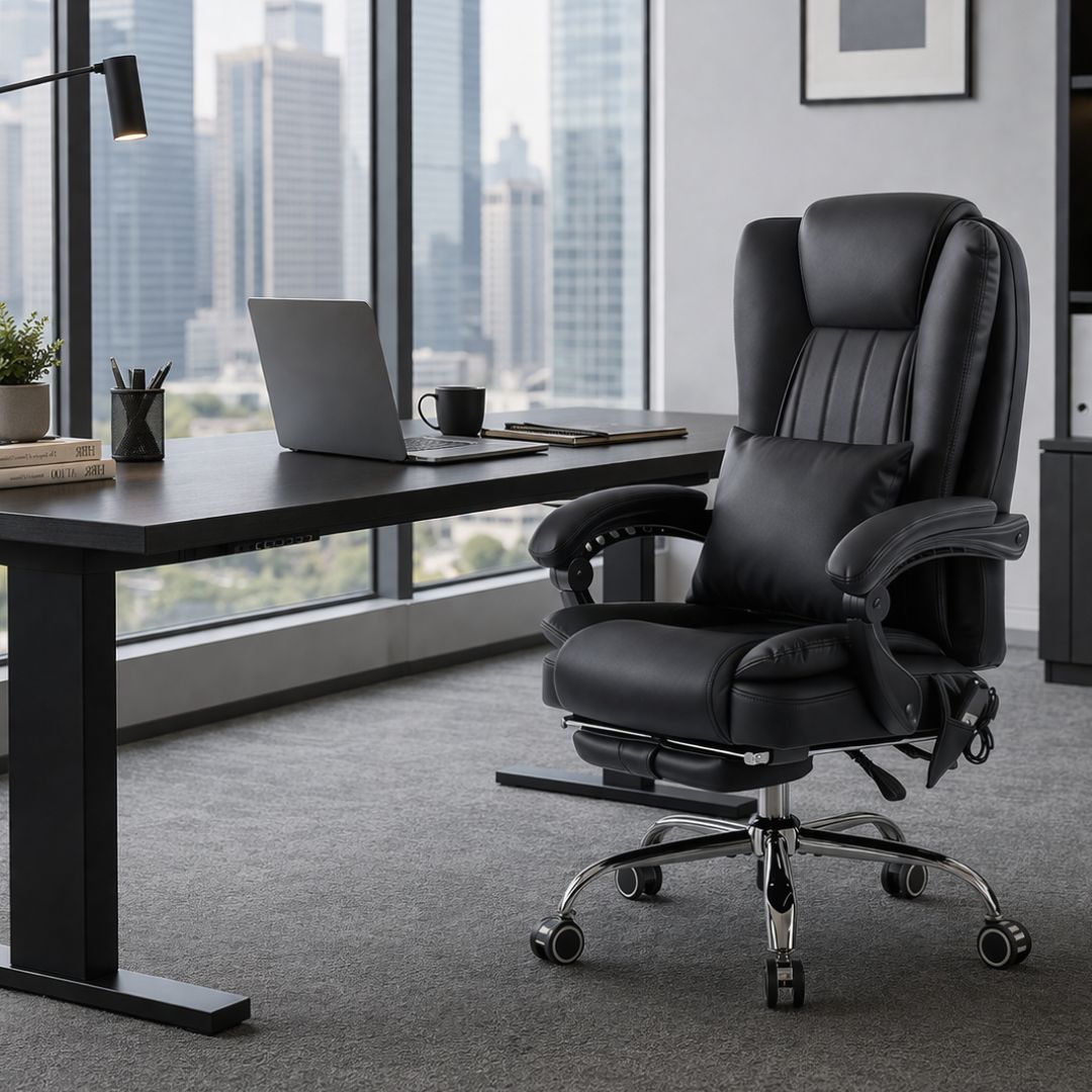 Sigma Office Chair with 4-Point Kneading Massage & Heat