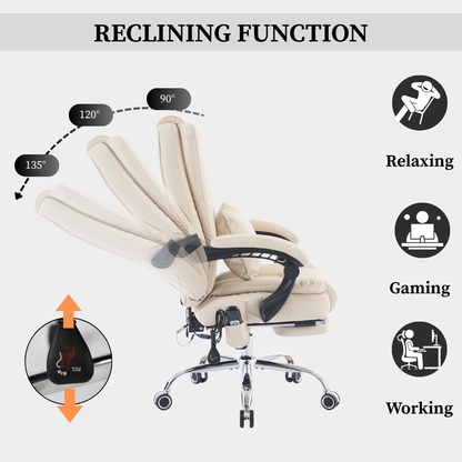 Sigma Office Chair with 4-Point Kneading Massage & Heat