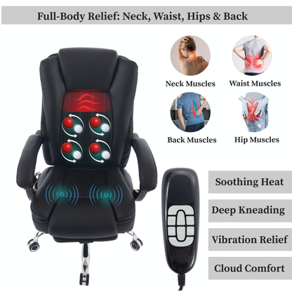 Sigma Office Chair with 4-Point Kneading Massage & Heat