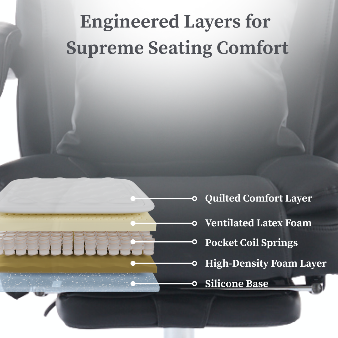 Sigma Office Chair with 4-Point Kneading Massage & Heat