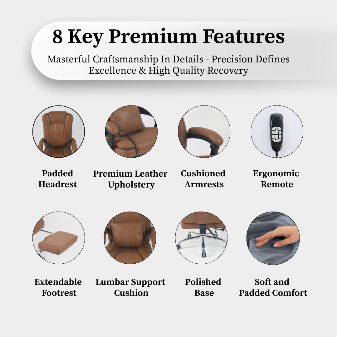 Sigma Office Chair with 4-Point Kneading Massage & Heat