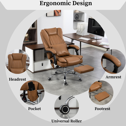 Sigma Office Chair with 4-Point Kneading Massage & Heat