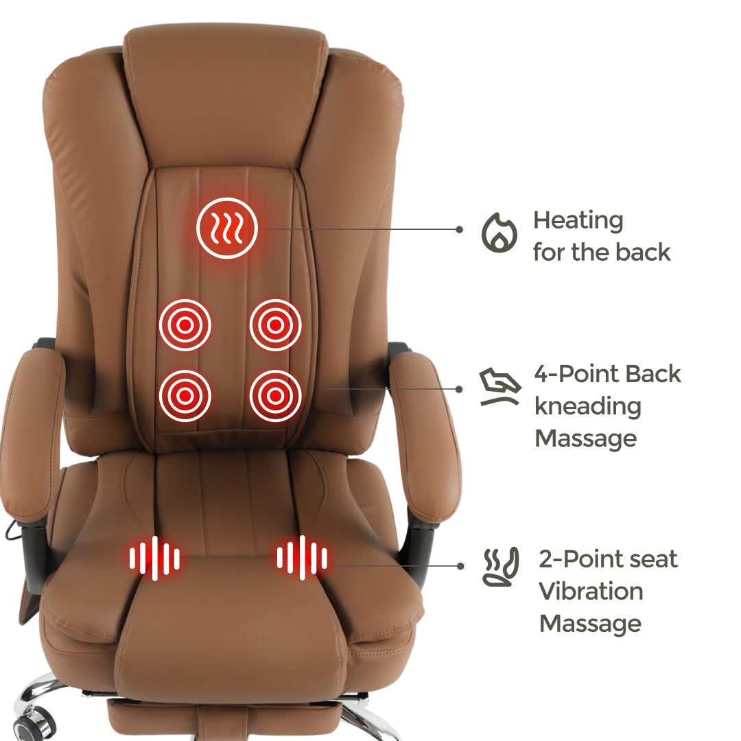 Sigma Office Chair with 4-Point Kneading Massage & Heat