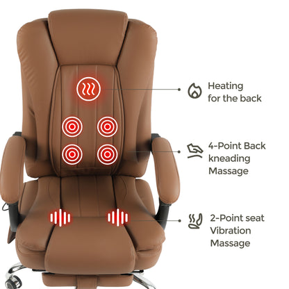 Sigma Office Chair with 4-Point Kneading Massage & Heat