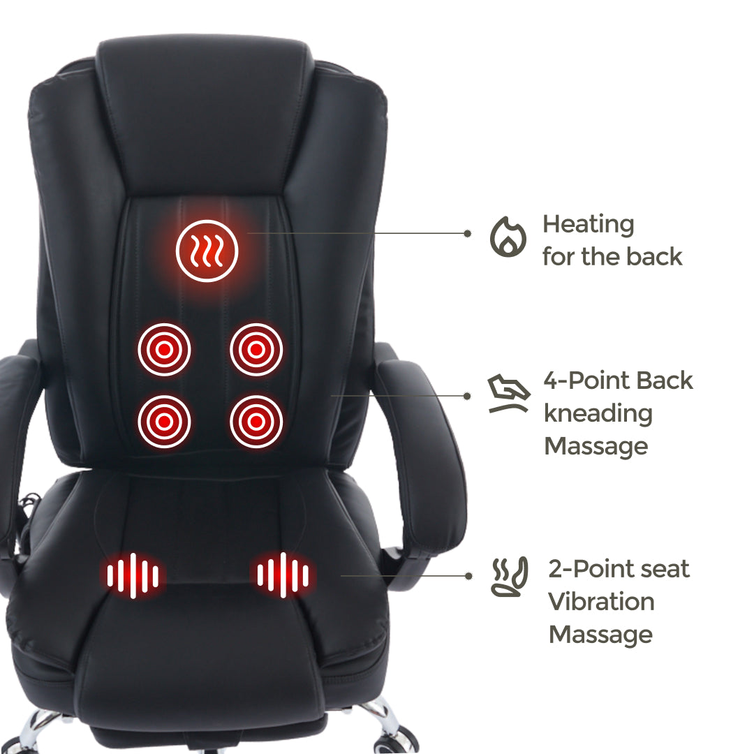 Sigma Office Chair with 4-Point Kneading Massage & Heat