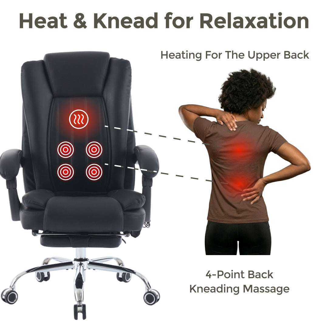 Sigma Heated & Kneading Massage Long Hours Office Chair | Elevate Chairs Sigma Heated & Kneading Massage Long Hours Office Chair | Elevate Chairs