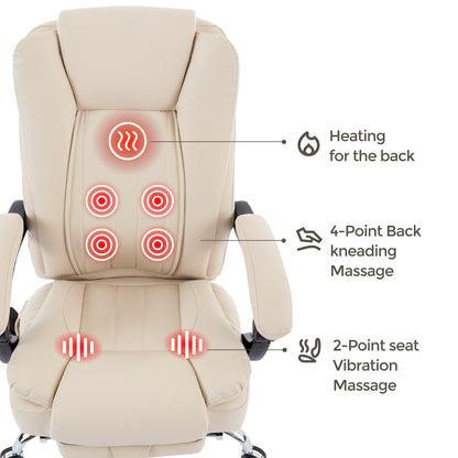 Sigma Office Chair with 4-Point Kneading Massage & Heat