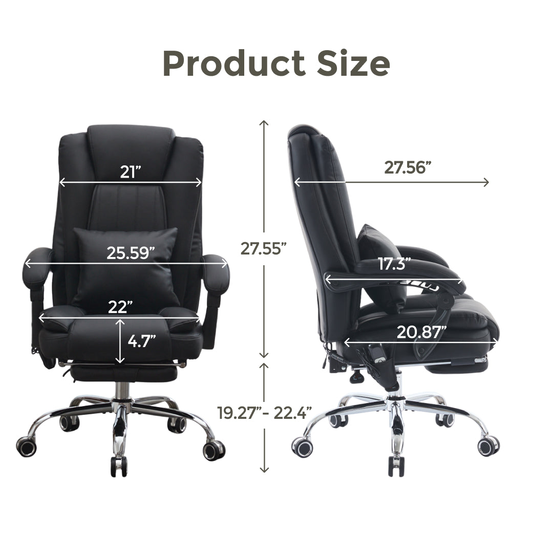 Sigma Office Chair with 4-Point Kneading Massage & Heat