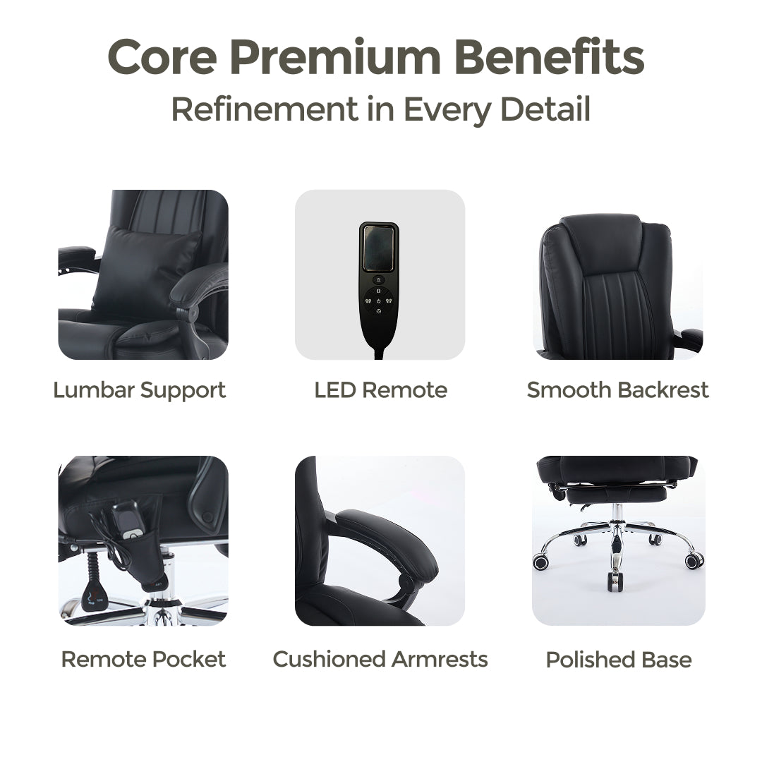 Sigma Office Chair with 4-Point Kneading Massage & Heat