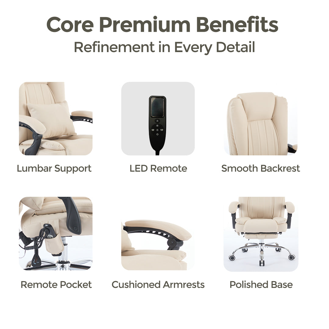 Sigma Office Chair with 4-Point Kneading Massage & Heat