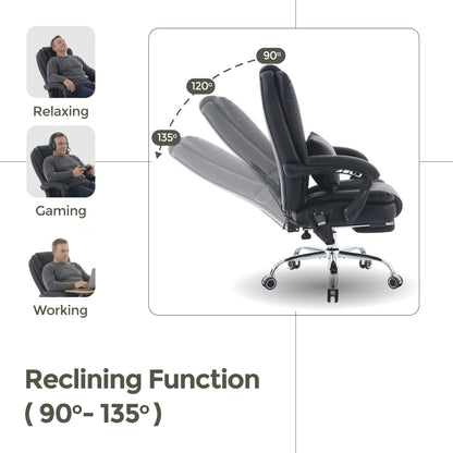 Sigma Office Chair with 4-Point Kneading Massage & Heat