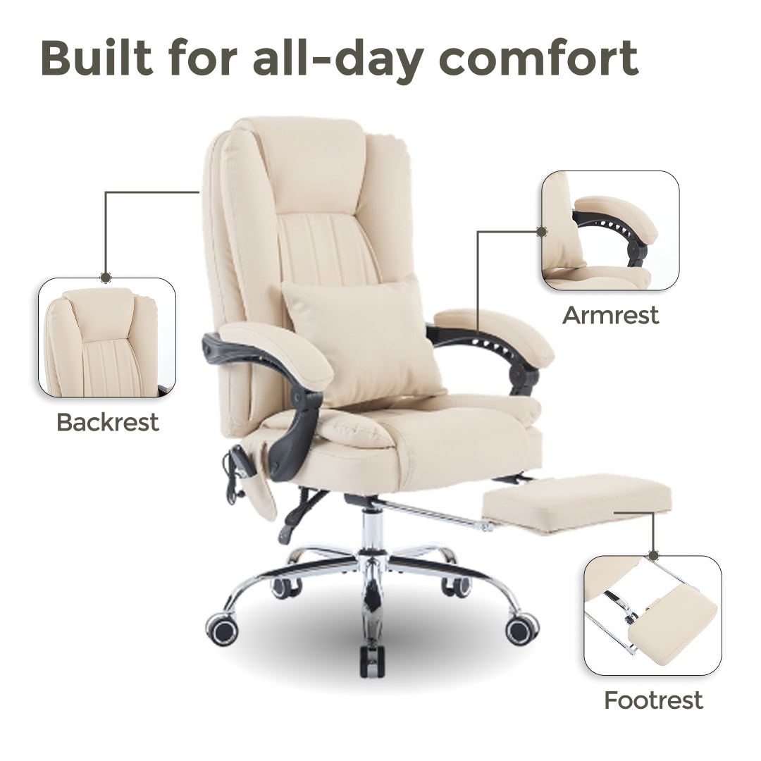 Sigma Office Chair with 4-Point Kneading Massage & Heat