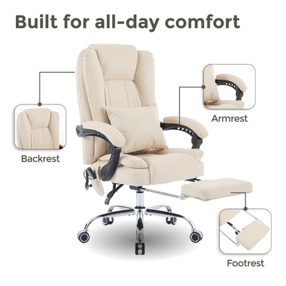 Sigma Office Chair with 4-Point Kneading Massage & Heat