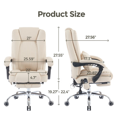 Sigma Office Chair with 4-Point Kneading Massage & Heat