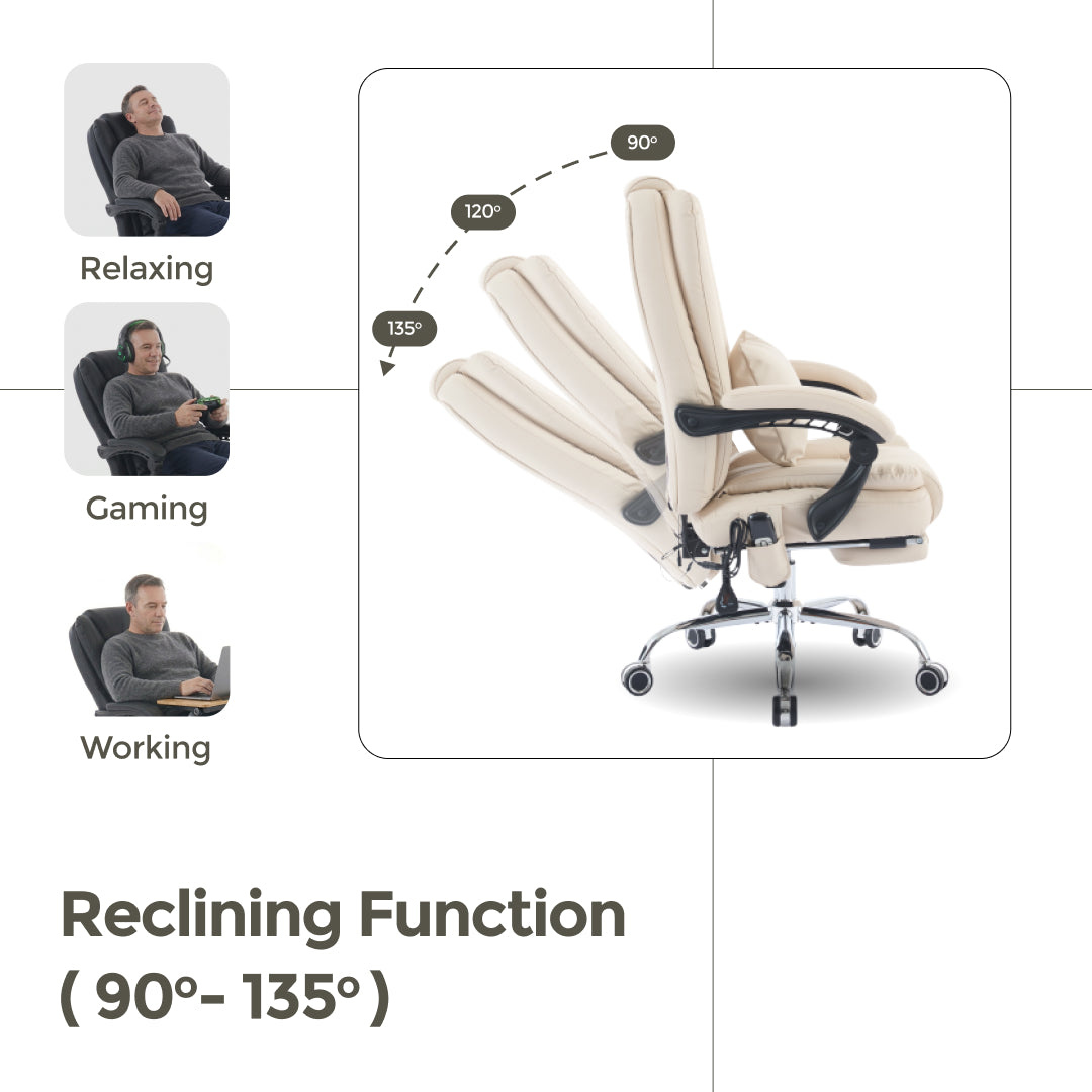 Sigma Office Chair with 4-Point Kneading Massage & Heat