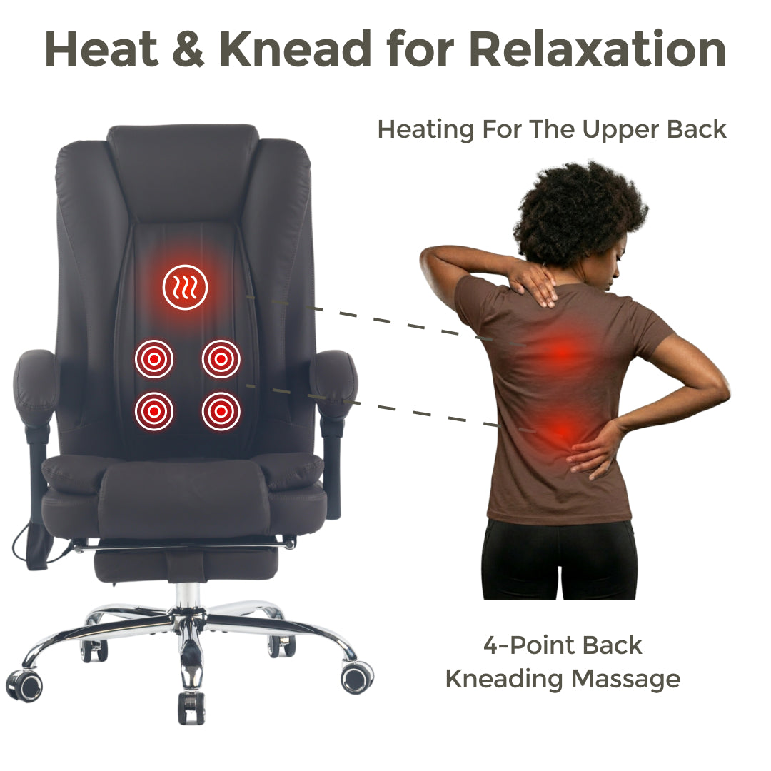 Sigma Office Chair with 4-Point Kneading Massage & Heat