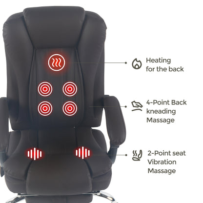 Sigma Office Chair with 4-Point Kneading Massage & Heat