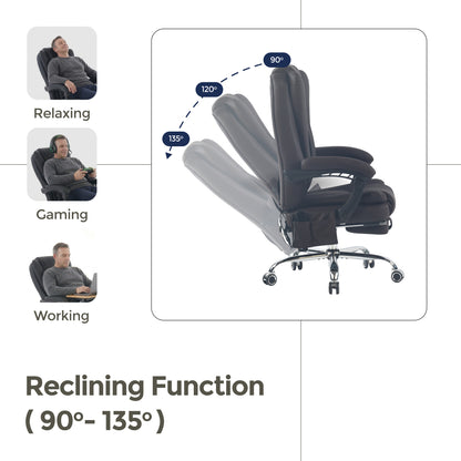 Sigma Office Chair with 4-Point Kneading Massage & Heat