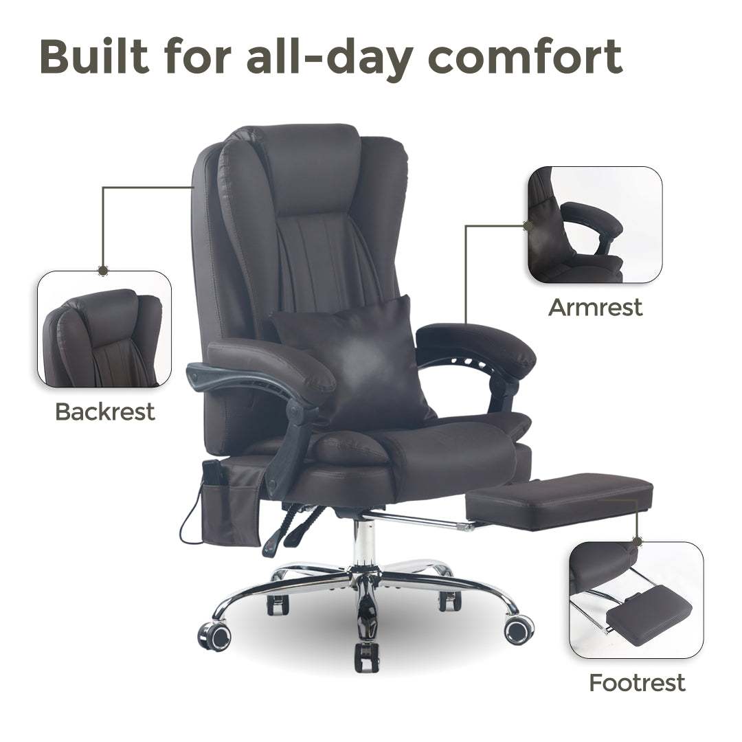 Sigma Office Chair with 4-Point Kneading Massage & Heat