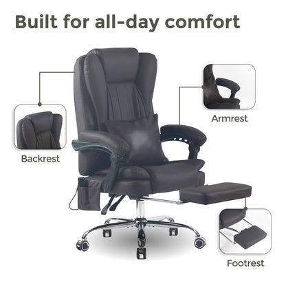 Sigma Office Chair with 4-Point Kneading Massage & Heat