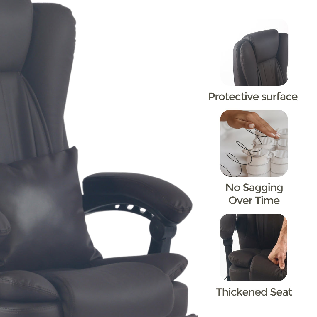 Sigma Office Chair with 4-Point Kneading Massage & Heat