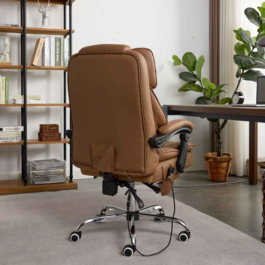 Optima Office Chair with Heat, Kneading Massage & Reclining Functions