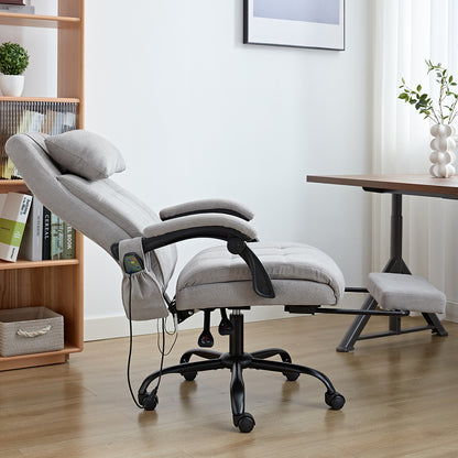 Vertex Velvet Office Chair with Heat & Massage Function