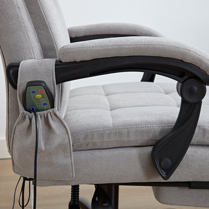 Vertex Velvet Office Chair with Heat & Massage Function