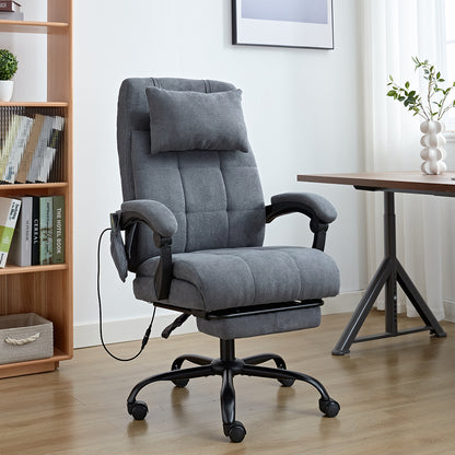 Vertex Velvet Office Chair with Heat & Massage Function