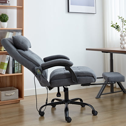 Vertex Velvet Office Chair with Heat & Massage Function