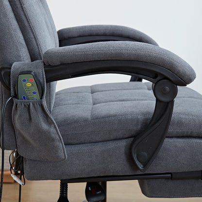 Vertex Velvet Office Chair with Heat & Massage Function