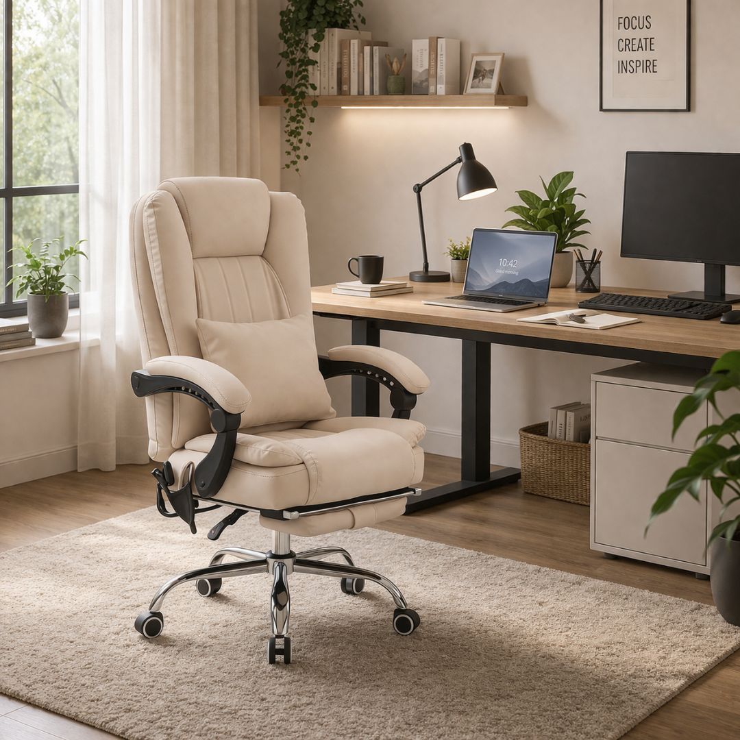 Sigma Office Chair with 4-Point Kneading Massage & Heat