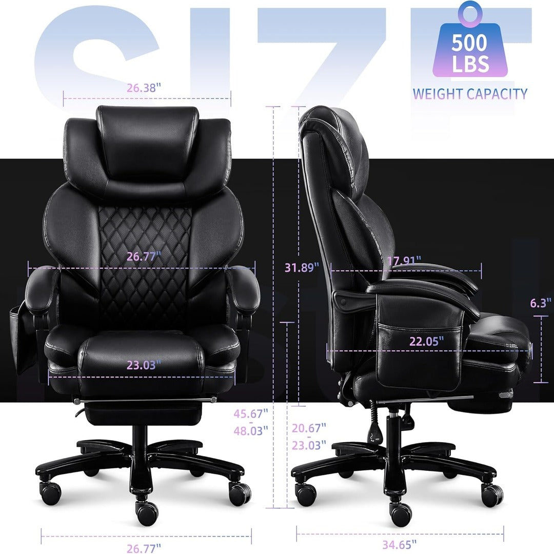 Apex Ergonomics Office Chair with 3D Rolling Massage Lumbar Cushion