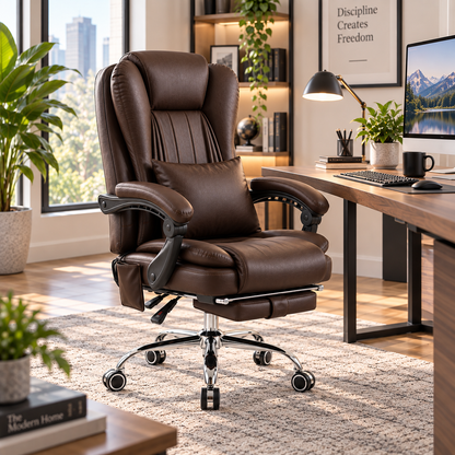 Sigma 4-Point Heated Kneading Massage Office Chair