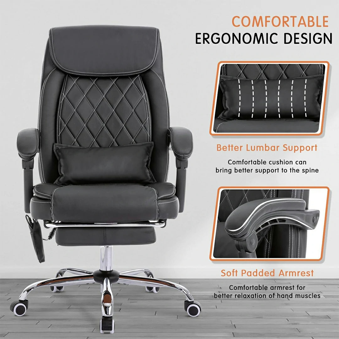 Ergo Elite Office Chair with Heat and Vibrating Massage Functions