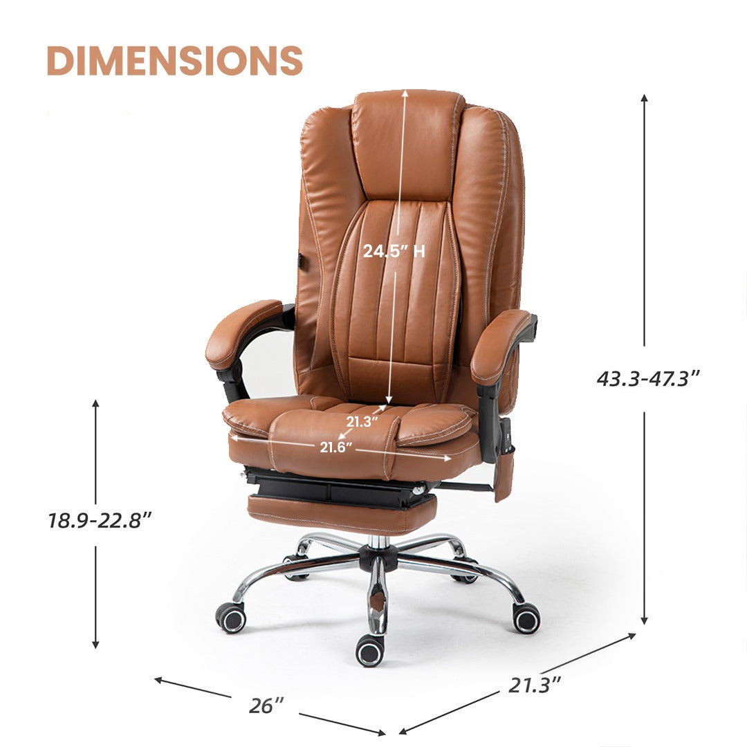 Prime Office Chair with Heated & Kneading Massage Functions