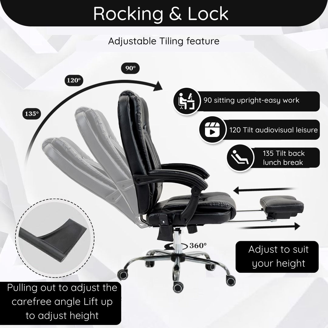 Prime Office Chair with Heated & Kneading Massage Functions