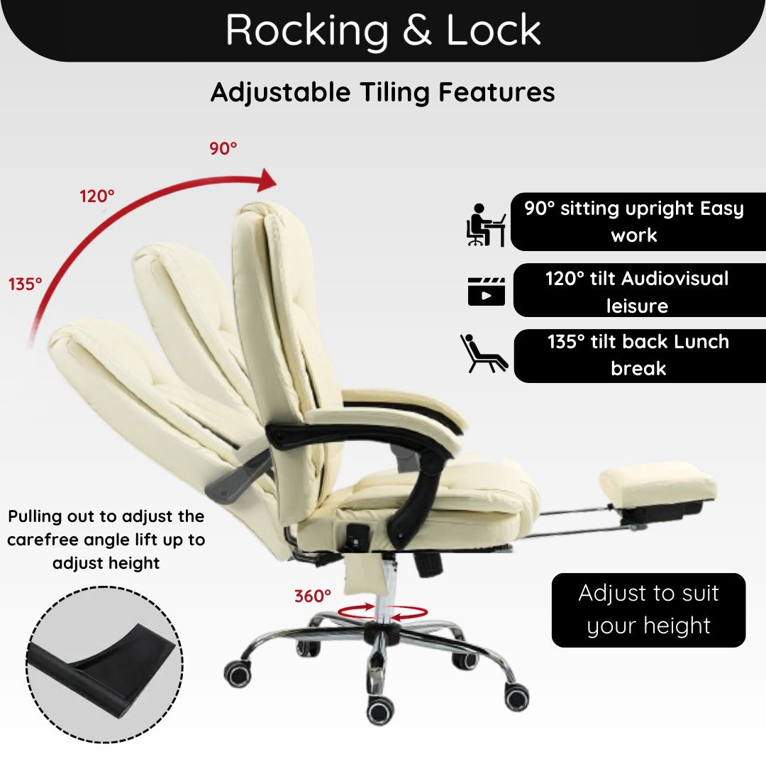 Prime Office Chair with Heated & Kneading Massage Functions