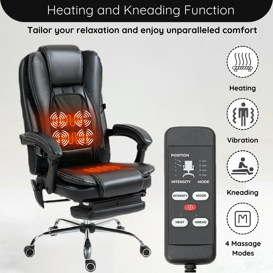 Prime Office Chair with Heated & Kneading Massage Functions