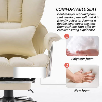 Elevate-chairs-Executive-Elite-Ergonomic-Office-Chair-Beige-comfortable-seat