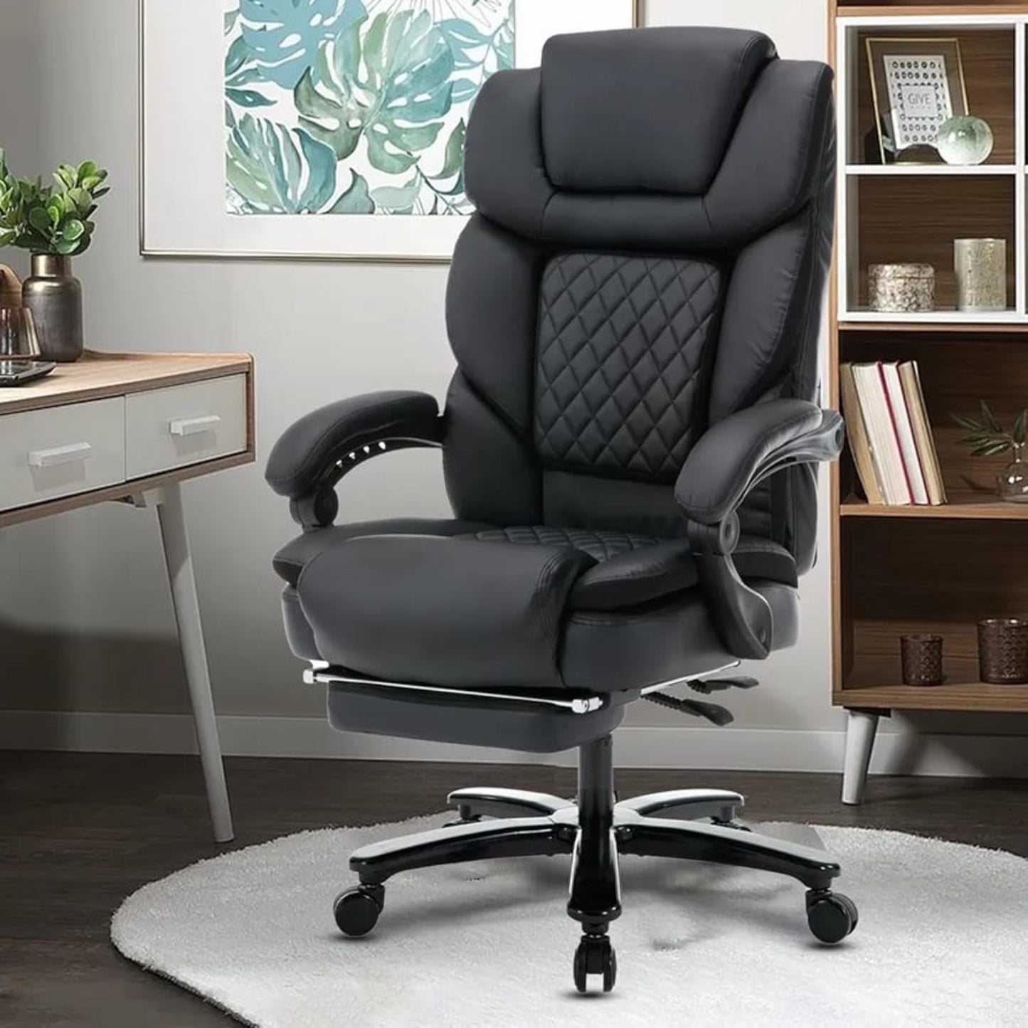 Elevate-chairs-Flexi-Office-Desk-Ergonomic-Chair-black