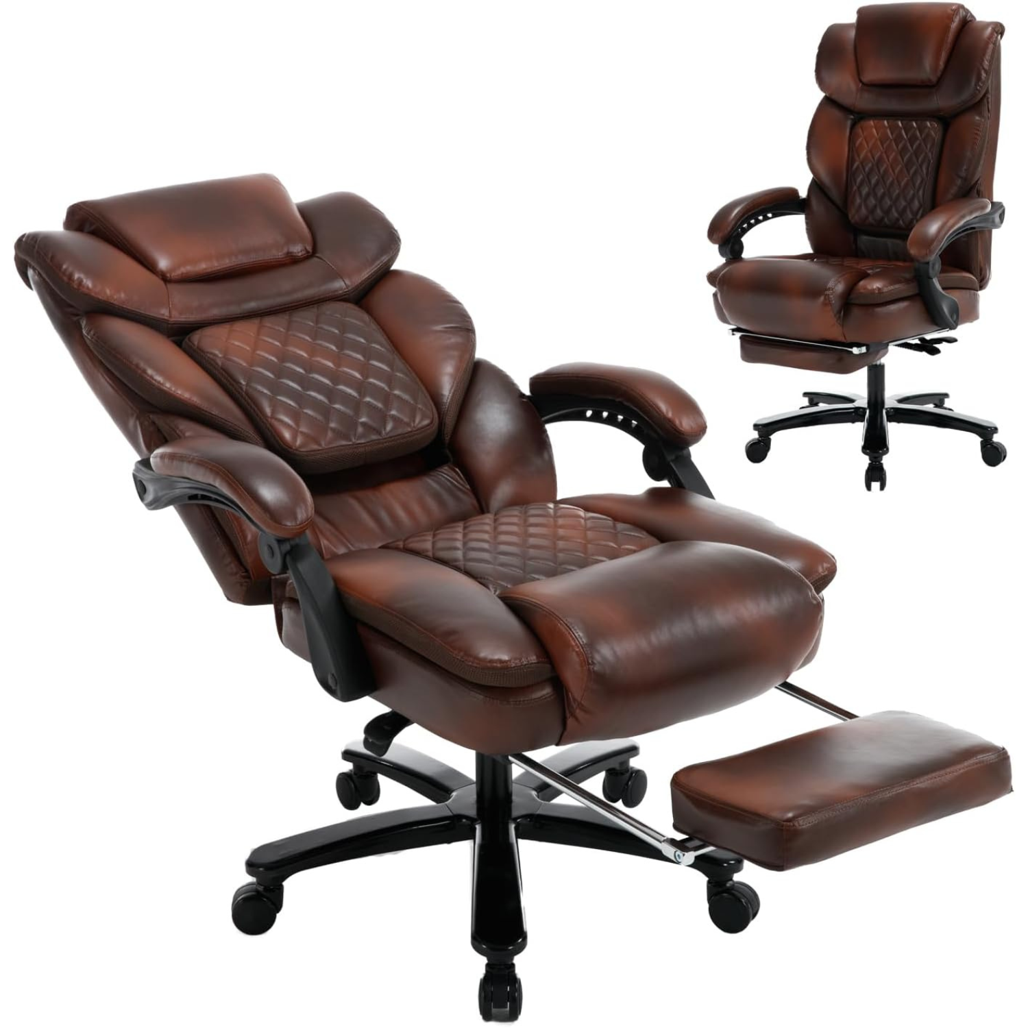 Elevate-chairs-Flexi-Office-Desk-Ergonomic-Chair-brown-dual-